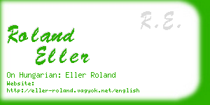 roland eller business card